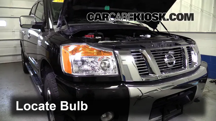 2013 Nissan Titan SV 5.6L V8 Crew Cab Pickup Lights Turn Signal - Front (replace bulb)